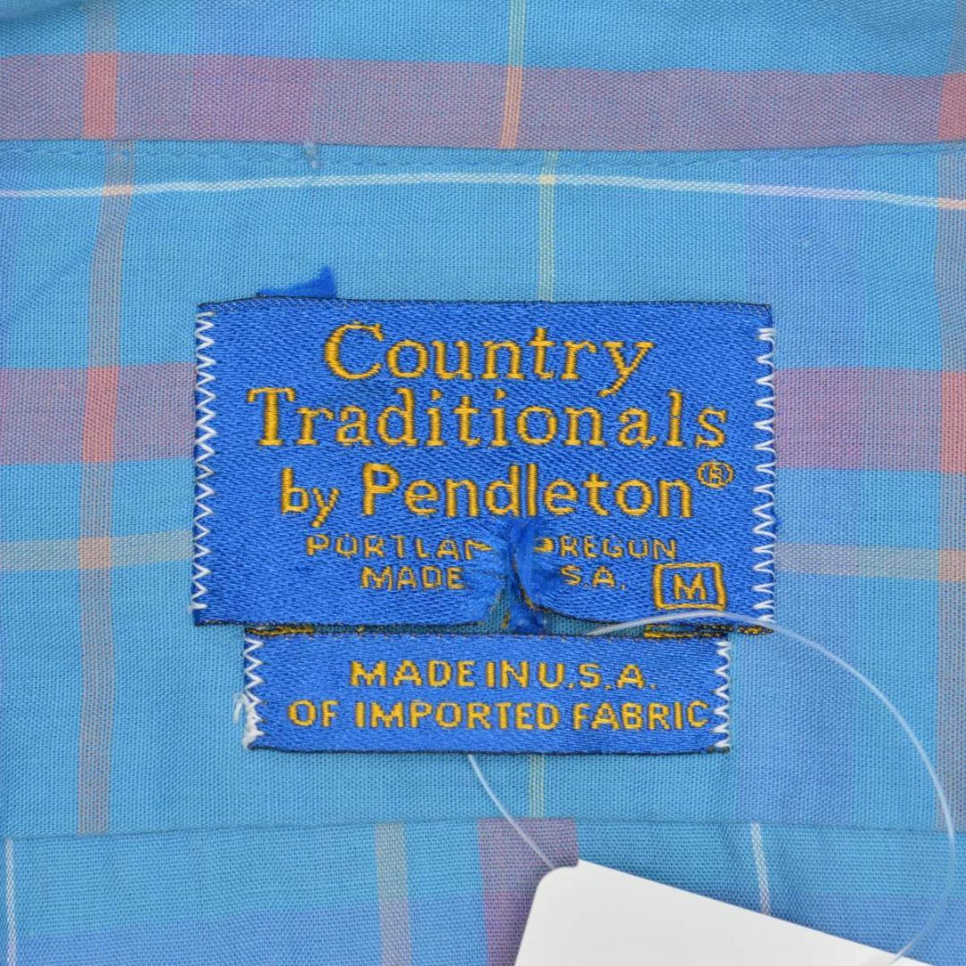 【PENDLETON】 チェックボタンダウン半袖シャツ