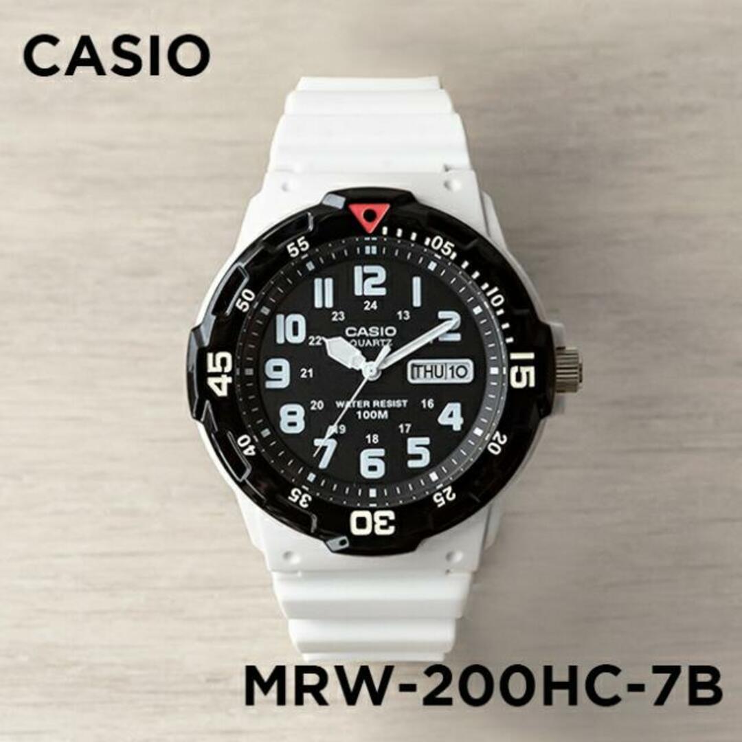 CASIO(カシオ)の【並行輸入品】【日本未発売】CASIO SPORTS カシオ スポーツ MRW-200HC-7B 腕時計 時計 ブランド メンズ キッズ 子供 チープカシオ チプカシ アナログ 日付 防水 ホワイト 白 ブラック 黒 海外モデル 送料無料 メンズの時計(腕時計(アナログ))の商品写真