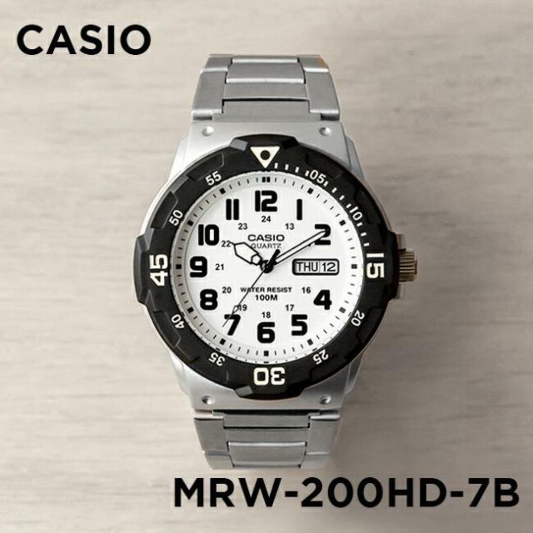 【並行輸入品】【日本未発売】CASIO SPORTS カシオ スポーツ MRW-200HD-7B 腕時計 時計 ブランド メンズ キッズ 子供 男の子 チープカシオ チプカシ アナログ 日付 防水 ホワイト 白 シルバー メタル 海外モデル 送料無料