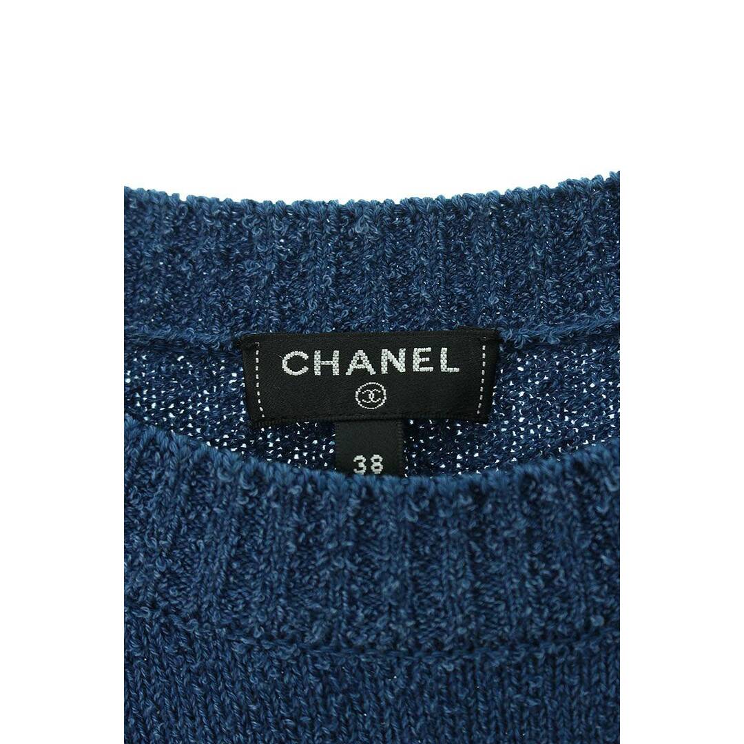 CHANEL - シャネル P60742 K46373 MF995 ケーブル編みボーダー半袖