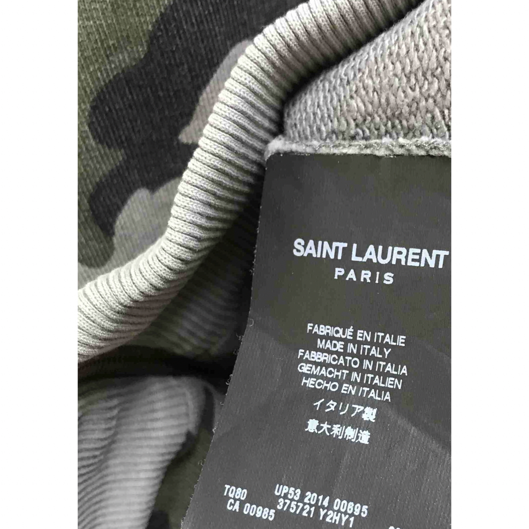 正規 Saint Laurent サンローランパリ 迷彩 パーカー