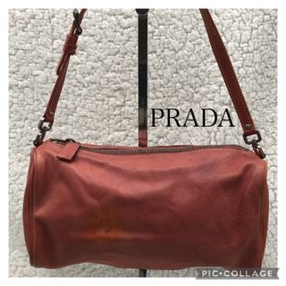 プラダ(PRADA)のPRADA プラダ　オールレザー　アクセサリーポーチ　白タグ31 買取見積書有り(ポーチ)