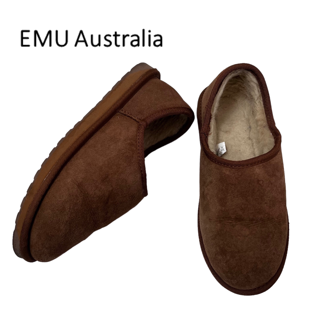 新品EMU Australiaエミュ オーストラリアショートムートンスリッポン