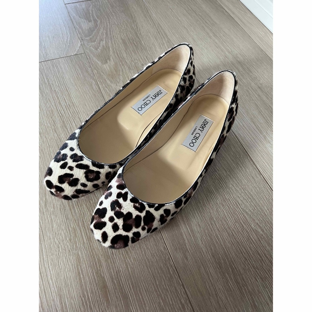 値下げ！★美品★ジミーチュウ JIMMY CHOO パンプス レオパード 35