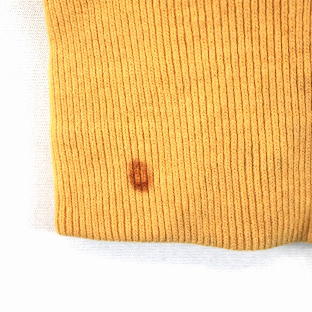 carhartt(カーハート)のCarhartt カーハート ワンポイントロゴ パーカー 刺繍 無地 フード裏地サーマル イエロー (メンズ M) 中古 古着 O2941 メンズのトップス(パーカー)の商品写真