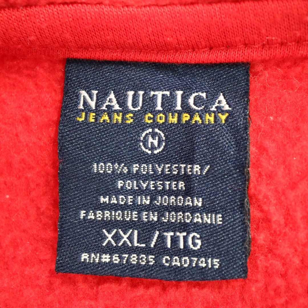 NAUTICA ノーティカ フリースジャケット ハーフジップ レッド (メンズ XXL)   O2962 9