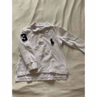 ポロラルフローレン(POLO RALPH LAUREN)のポロラルフローレン♡ポロシャツ　ビッグポニー　長袖　24m 90 80(Tシャツ/カットソー)