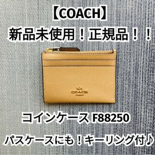 コーチ(COACH)の新品未使用！正規品！【COACH】コーチ コインケース パスケースキーリング付♪(コインケース)