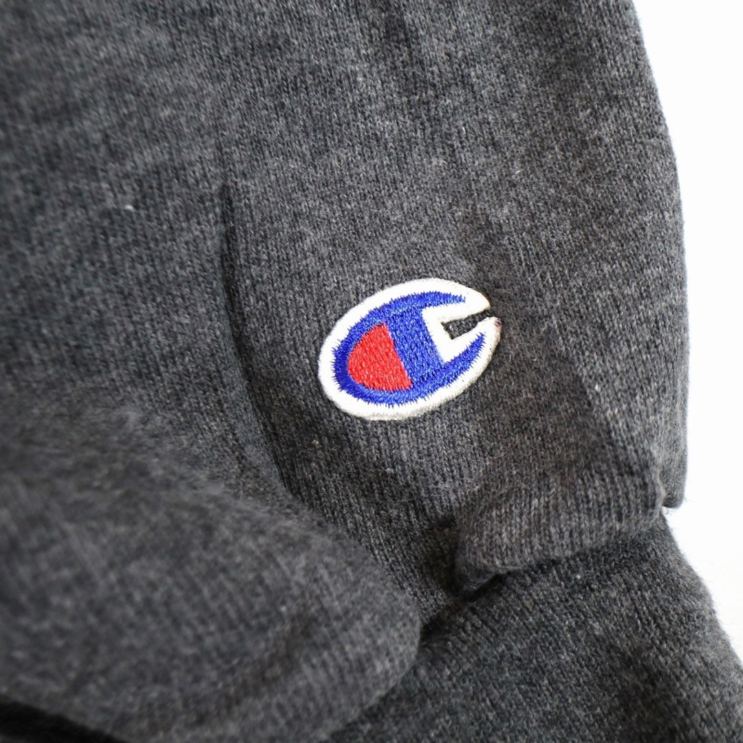 Champion チャンピオン ロゴ スウェット 大きいサイズ 刺繍 アメカジ グレー (メンズ XXL) O2956