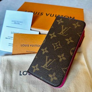 ルイヴィトン(LOUIS VUITTON)のルイヴィトン iPhoneケース iPhoneX 手帳カバー(iPhoneケース)