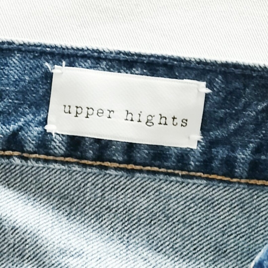 upper hights クロップドカットオフデニムパンツ ダメージ加工