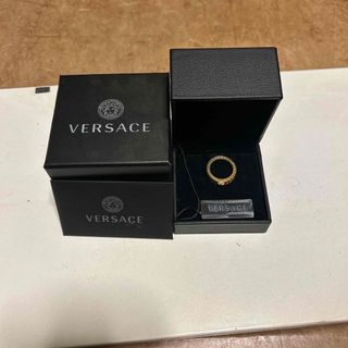 Versace ヴェルサーチゴールドリングメデューサグレカ19号箱付シグネチャー