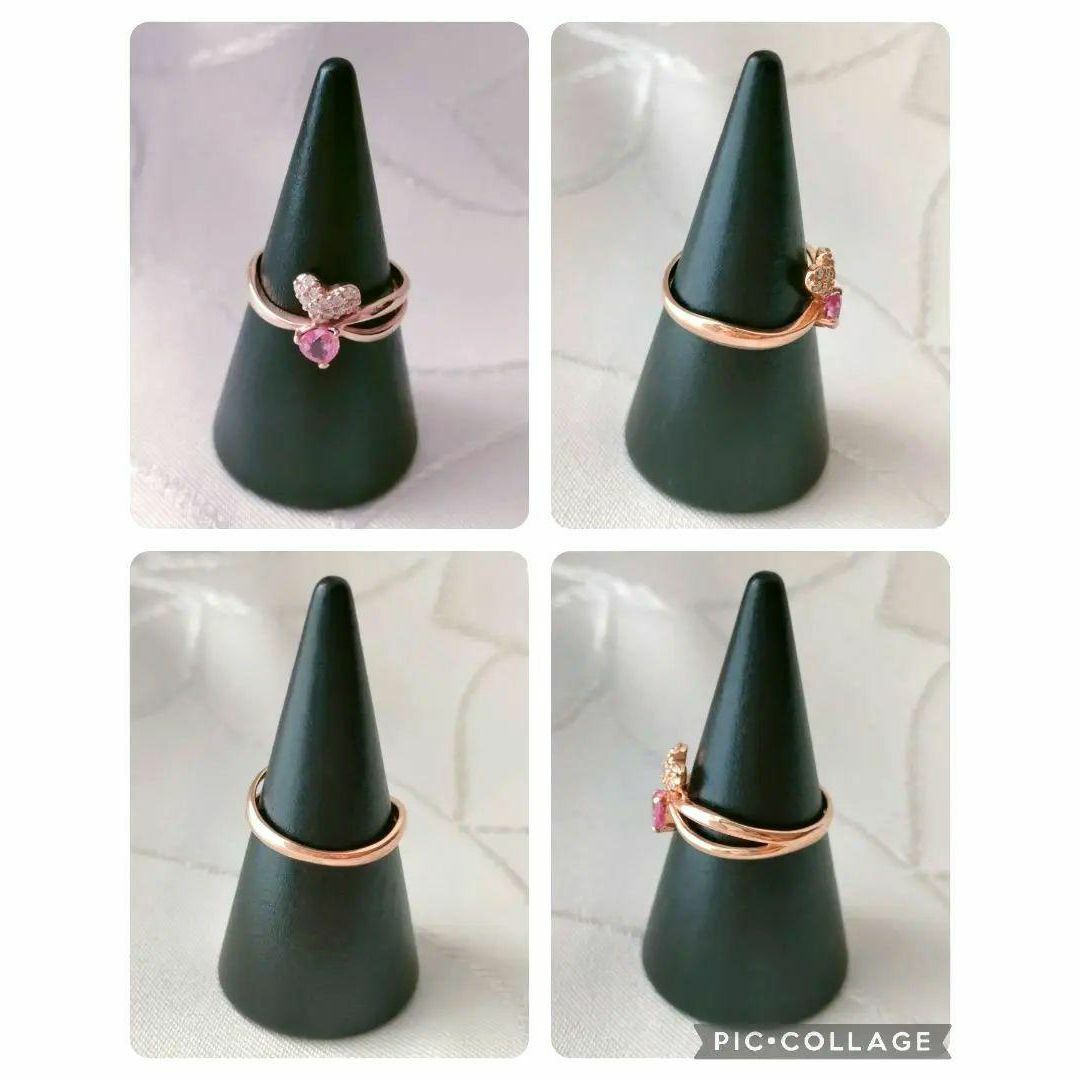 美品　ピンクサファイヤ　リング　K10　ジュエリー　ストーン　アクセサリー　指輪