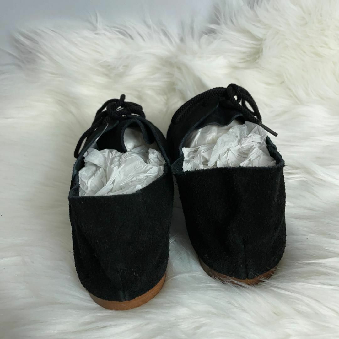 未使用品 日本製 Della natura 天然皮 レザーシューズ ブーツ 黒 レディースの靴/シューズ(ローファー/革靴)の商品写真