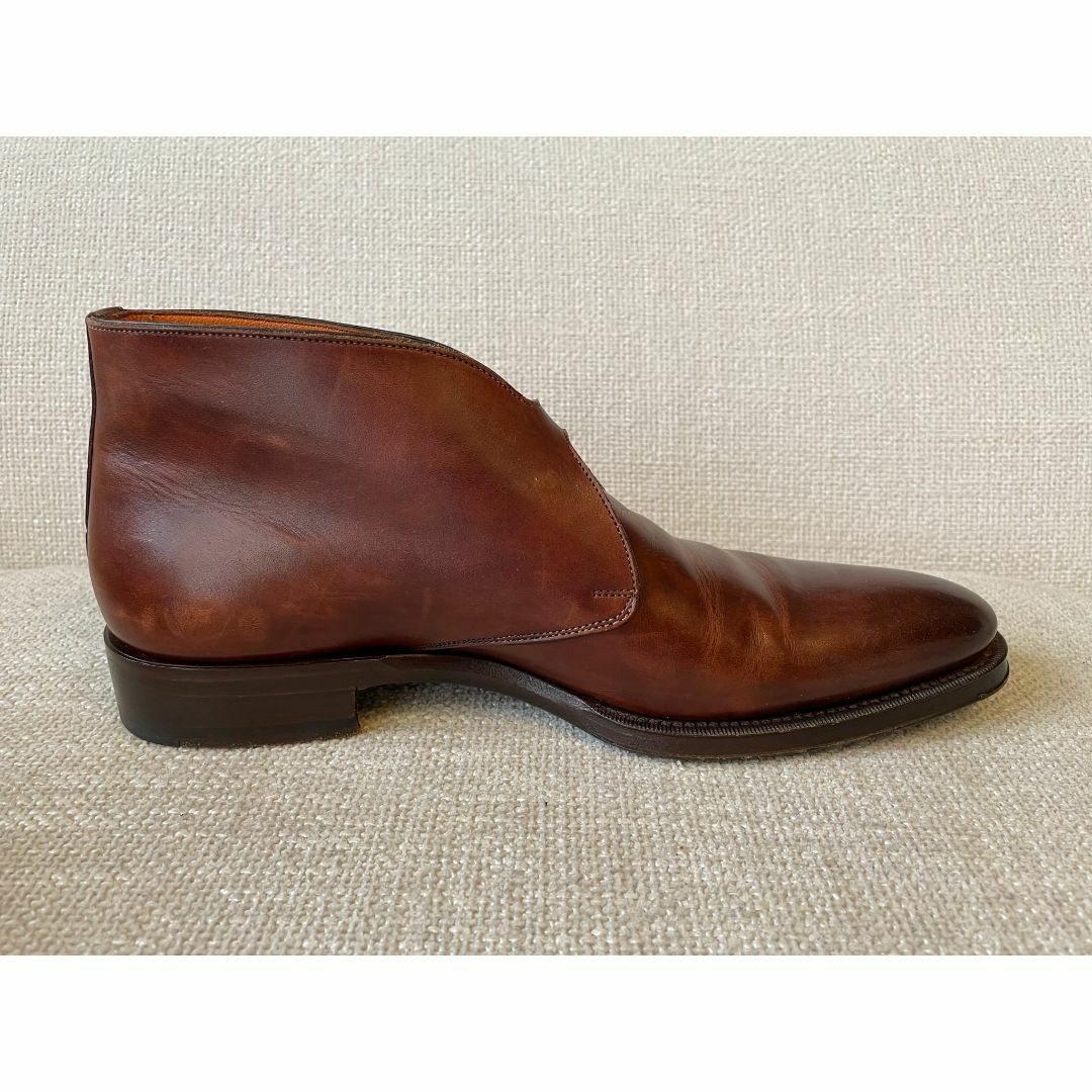 Santoni(サントーニ)のサントーニ クイーンクラシコ別注 シングルモンクストラップ ブーツ ブラウン 5 メンズの靴/シューズ(ブーツ)の商品写真