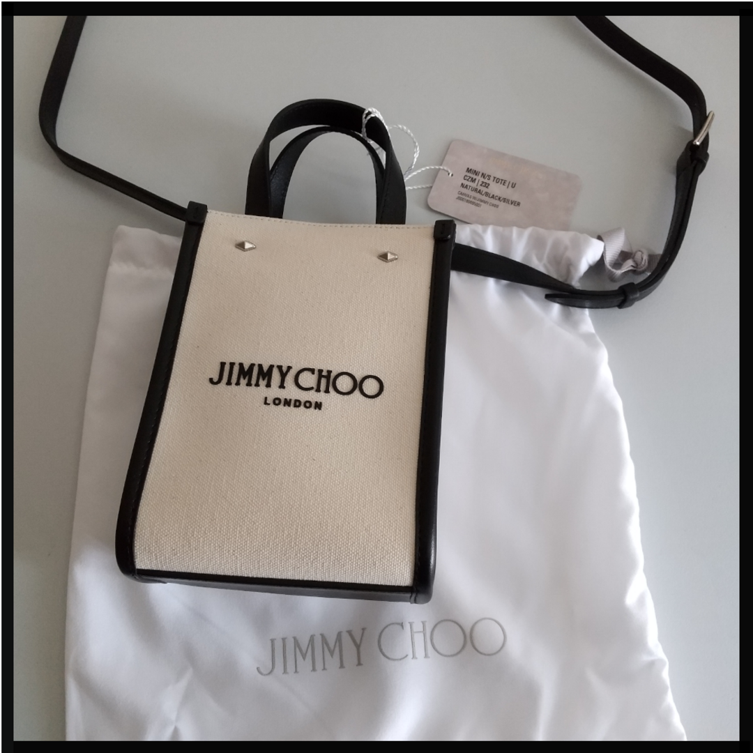 新品未使用 ◆Jimmy Choo◆キャンバス・ミニトートバッグ