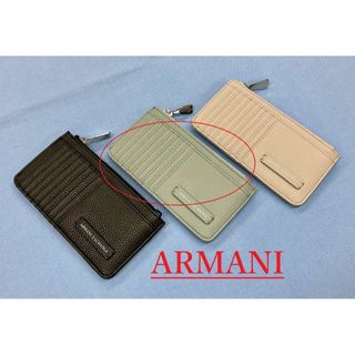 アルマーニエクスチェンジ(ARMANI EXCHANGE)のAX　カードケース 11C22　グレーブルー　新品 　アルマーニ　948445(パスケース/IDカードホルダー)