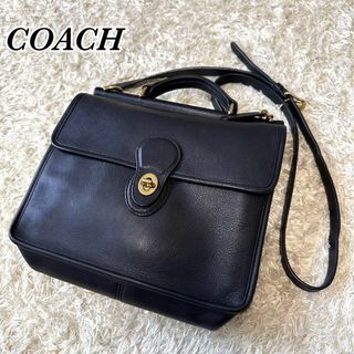 COACH - OLD COACH ターンロック 2way ショルダーバッグ ブラック 黒の