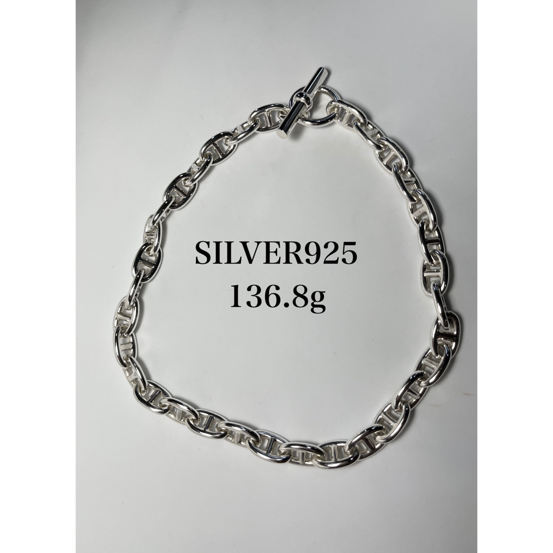 アンカーチェーンネックレス　silver925シルバー925 シェーヌダンクル