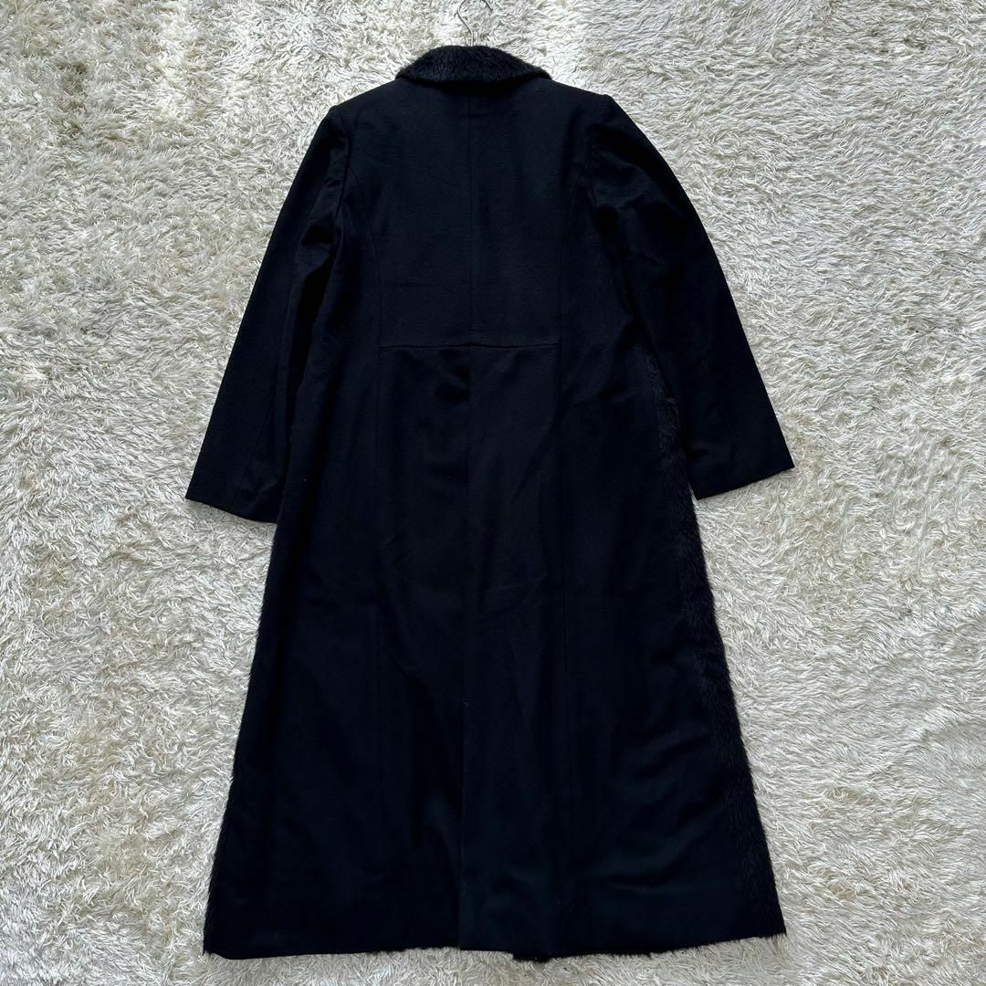 GALLARDAGALANTE アルパカ カシミヤ混 シャギー ロングコート 黒