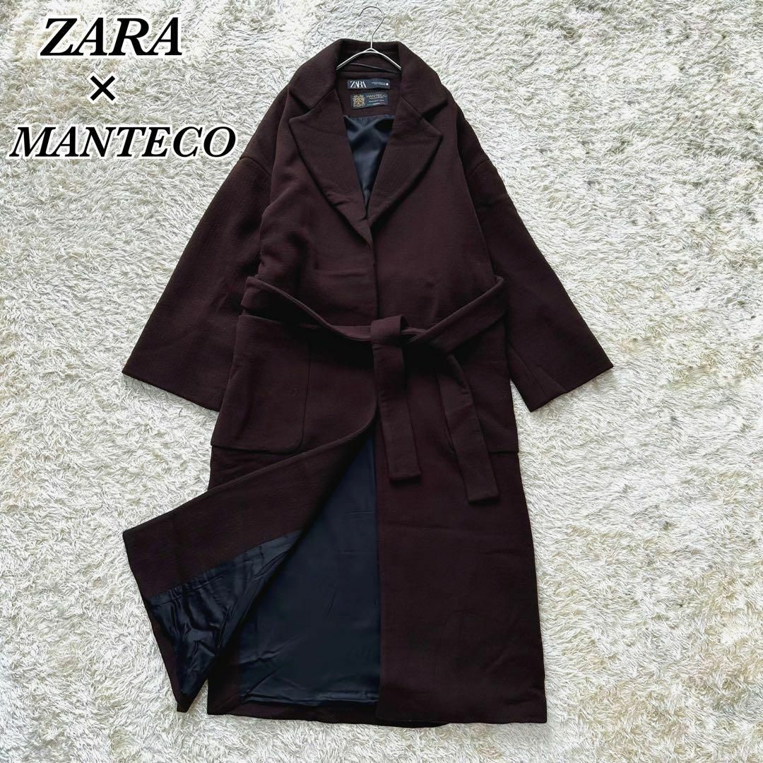 【クリーニング済・美品】ZARA  ベルト付き  ガウンコート