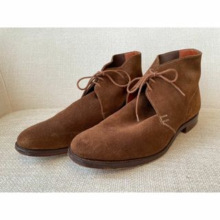 クロケットアンドジョーンズ(Crockett&Jones)のクロケット＆ジョーンズ 7.5 CHUKKA ブラウン スエード チャッカブーツ(ブーツ)