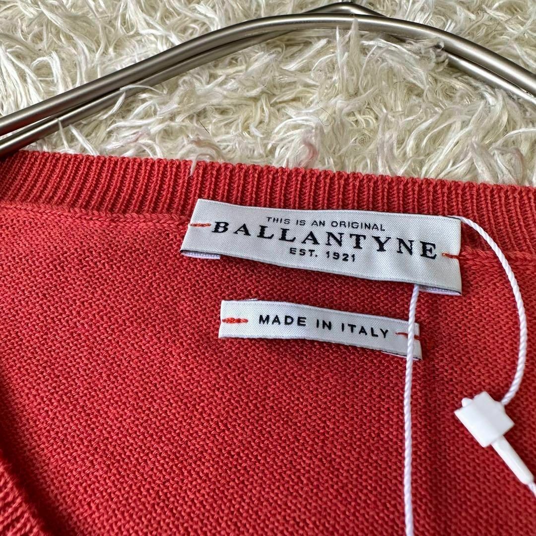 新品未使用 BALLANTYNE  イタリア製 薄手 ニット セーター オレンジ 6