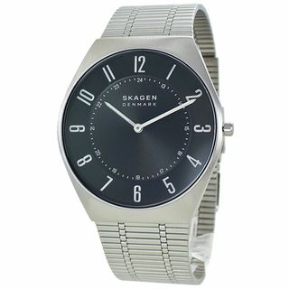 スカーゲン(SKAGEN)のスカーゲン 彼氏へのプレゼント 男性 シンプル 北欧 喜ばれる 贈り物 腕時計 メンズ シンプル ブラック文字盤 メッシュブレスレット エコ 就職 新社会人 大学生(腕時計(アナログ))