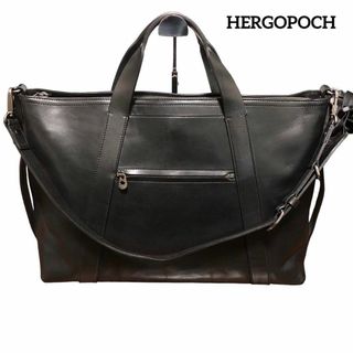 HERGOPOCH エルゴポック トートバッグ バスクドレザー 牛革 ブラック