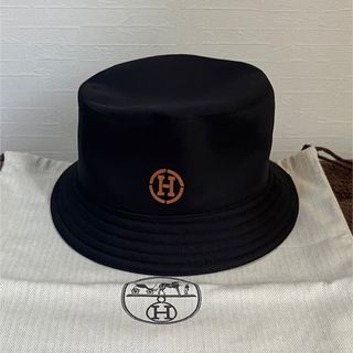 エルメス(Hermes)の※国内完売品 HERMES バケットハット フレッドHサークル黒(ハット)