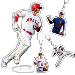 大谷翔平　アクスタ　キーホルダー　アクリル　エンゼルス　WBC  4点セット　①(記念品/関連グッズ)