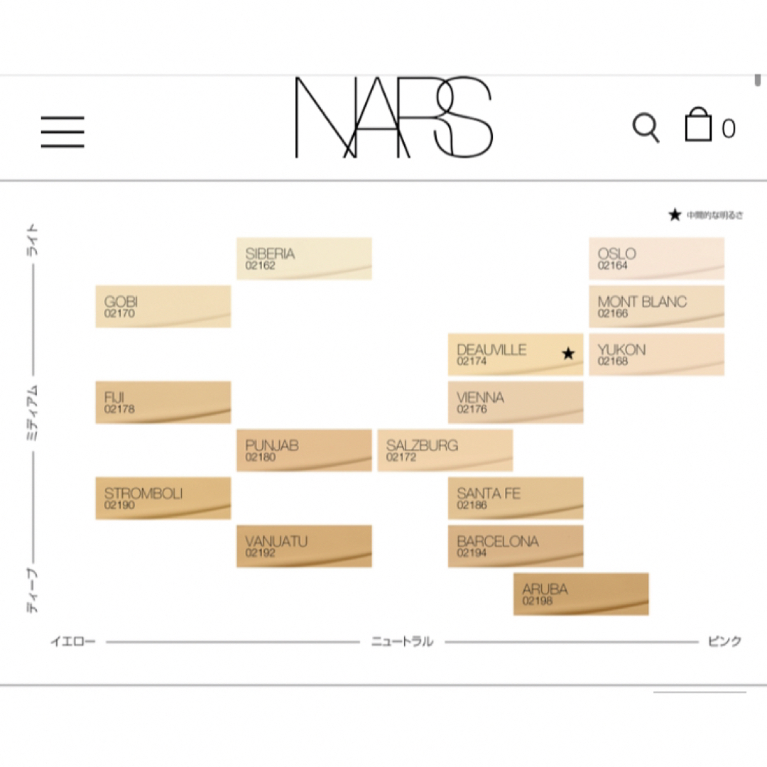 NARS(ナーズ)のNARS ライトリフレクティング　ファンデーション　02162 コスメ/美容のベースメイク/化粧品(ファンデーション)の商品写真