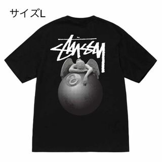 ステューシー(STUSSY)の【新品】stussy Tシャツ　サイズL ブラック　エンジェル(Tシャツ/カットソー(半袖/袖なし))