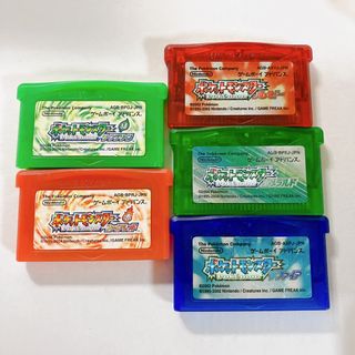 ポケモン エメラルド ルビー サファイア リーフグリーン ファイアレッド 動確済(携帯用ゲームソフト)