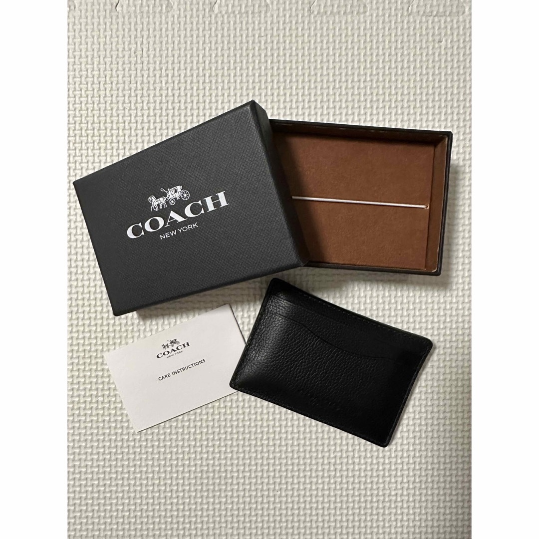COACH カードケース　(ブラック)