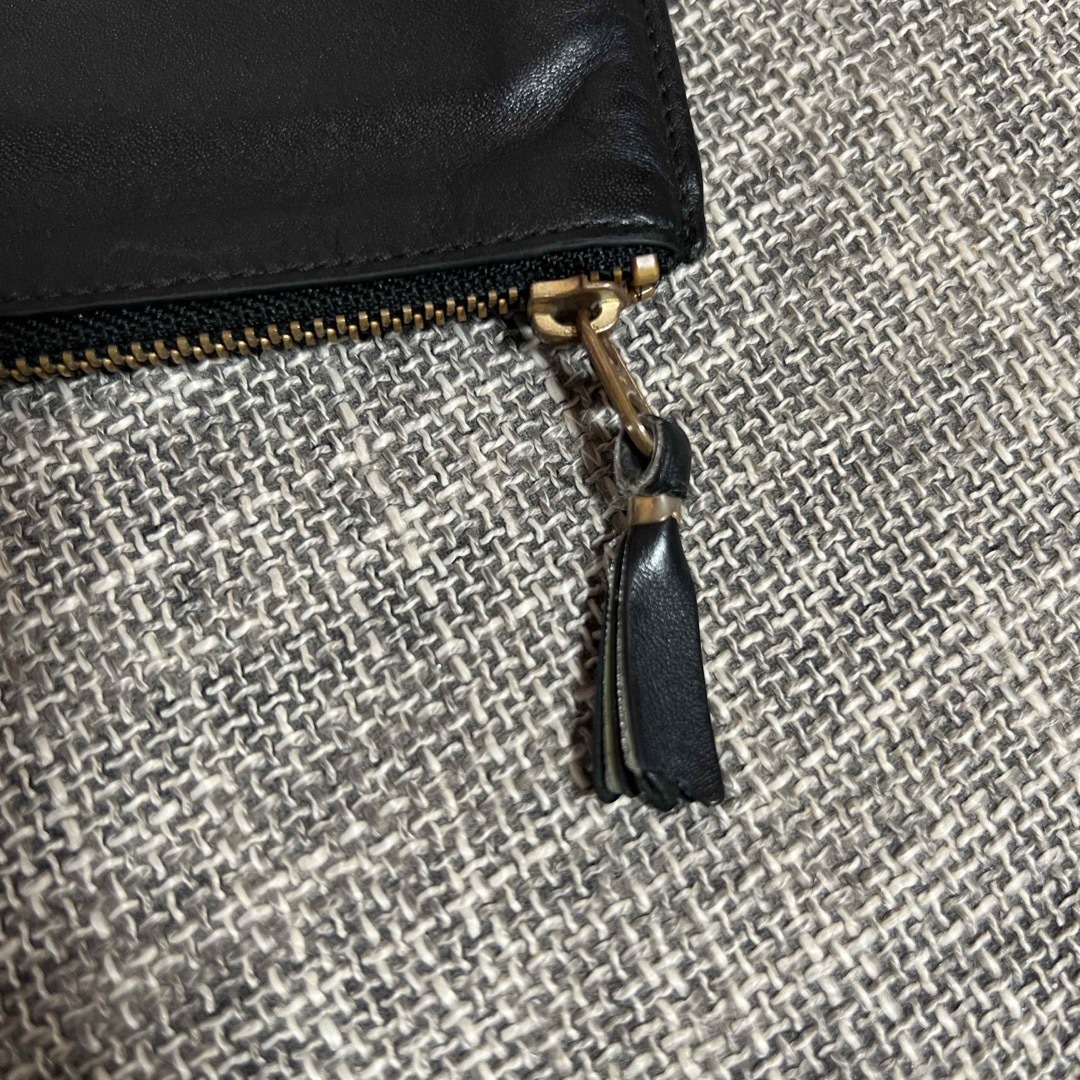 HUGE LOGO L-ZIP ウォレットコムデギャルソン BLACK