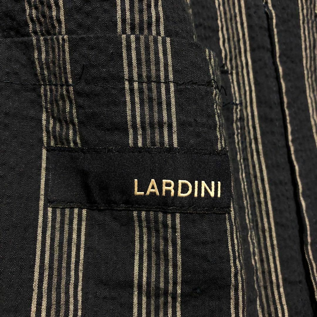 LARDINI ラルディーニ ダブルブレスト ジャケット ストライプ ネイビー 9