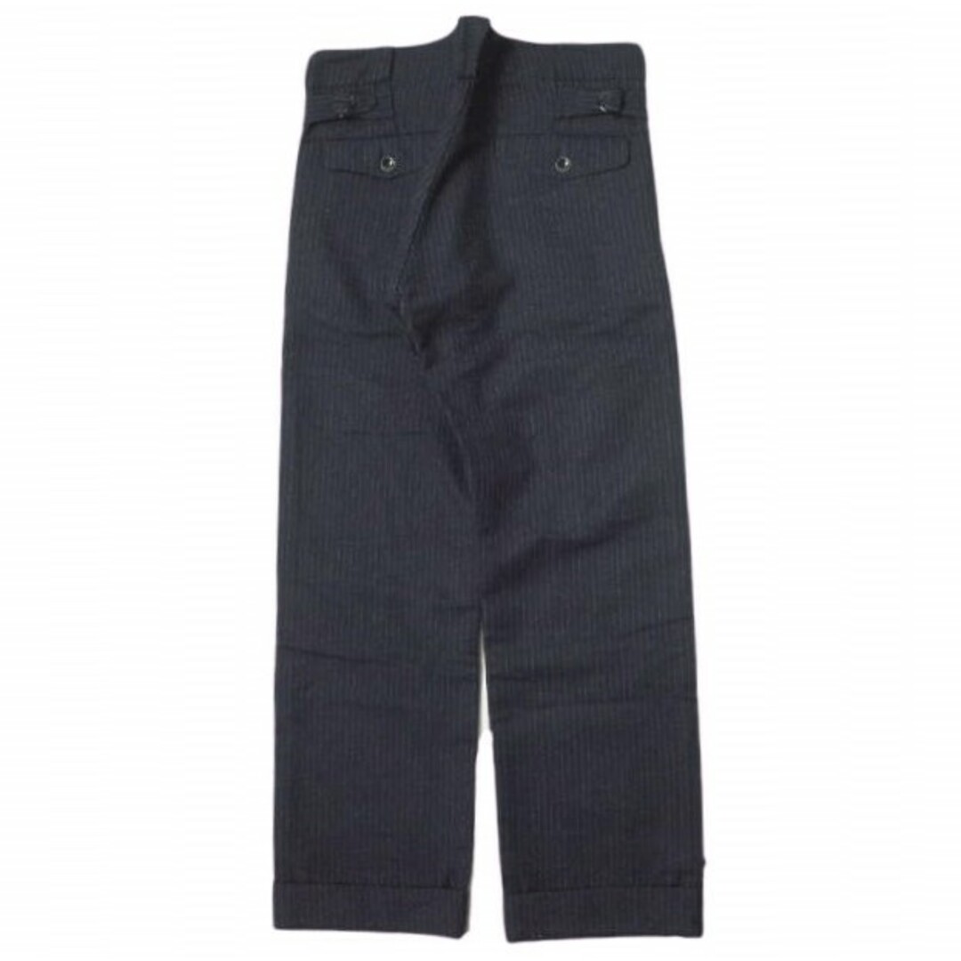 RRL ダブルアールエル PINSTRIPE WOOL TROUSER ピンストライプウールトラウザー 4898125DGWC 29 NAVY  Double RL パンツ ボタンフライ ボトムス【中古】【RRL】