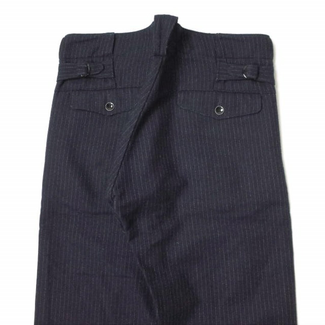 RRL ダブルアールエル PINSTRIPE WOOL TROUSER ピンストライプウールトラウザー 4898125DGWC 29 NAVY  Double RL パンツ ボタンフライ ボトムス【中古】【RRL】