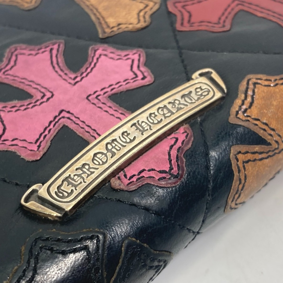 クロムハーツ クロスパッチ レザー ピンク希少CHROME HEARTS