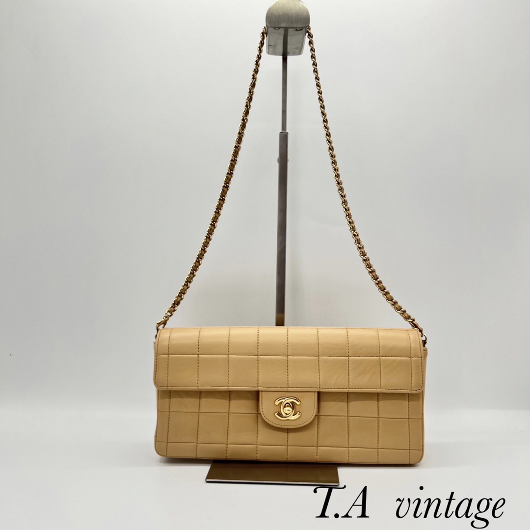 CHANEL - 美品!シャネル ラムスキン チョコバー チェーン バッグ ...