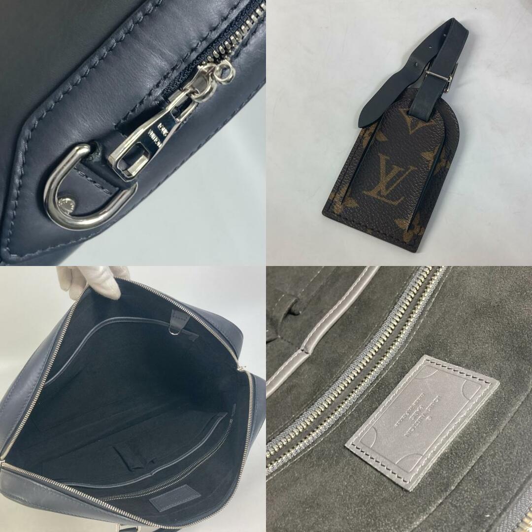 ルイヴィトン LOUIS VUITTON PDV バンドリエール ポルトドキュマン ヴォワヤージュ M50449 キュイールオンブレ ハンドバッグ ビジネスバッグ レザー アントラシット ダークグレー系