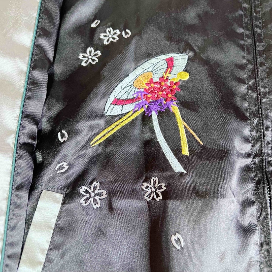 希少 Lサイズ★Japanese traditional 舞妓刺繍 スカジャン  メンズのジャケット/アウター(スカジャン)の商品写真