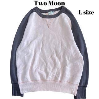 トゥームーン(Two Moon)のTwo Moon ラグランスウェット バイカラー Vガゼット(スウェット)