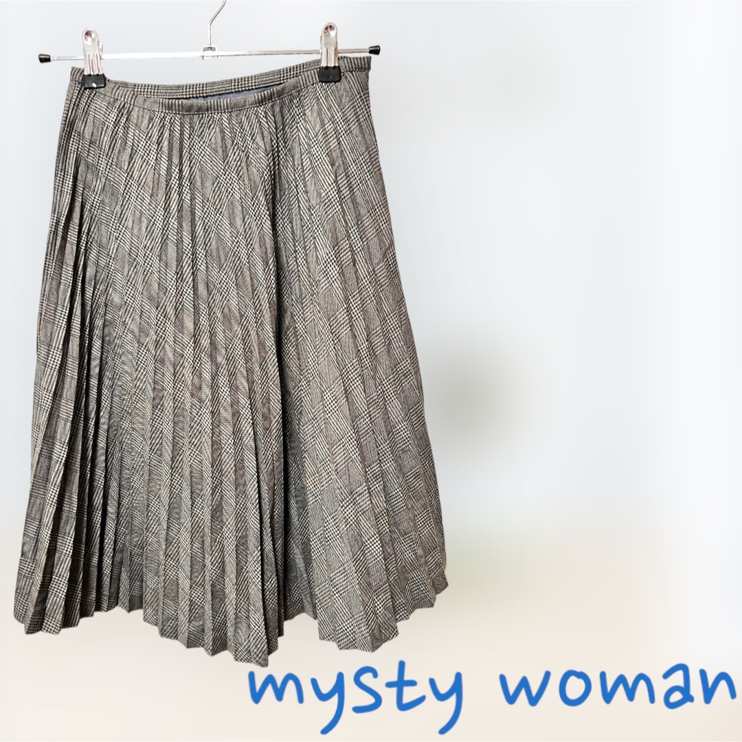 mysty woman(ミスティウーマン)のmysty woman ミスティウーマン　プリーツスカート レディースのスカート(ひざ丈スカート)の商品写真