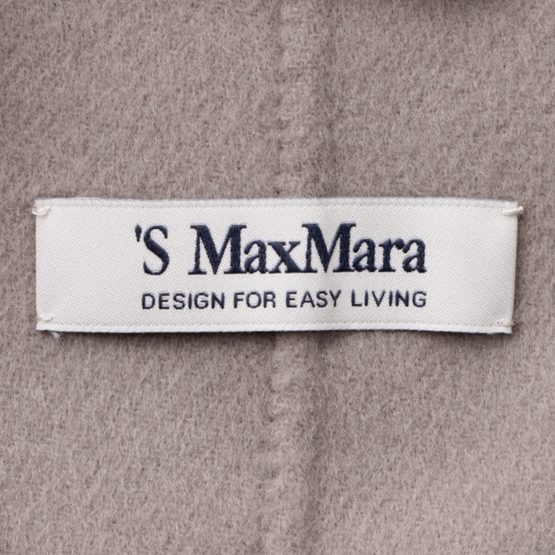 'S Max Mara(エスマックスマーラ)のエス マックス マーラ 'S MAX MARA コート ロング VENICE ダブルフェイス ピュア ウール ラップコート 2023年秋冬新作 2390161039 0001 OLDSILVER レディースのジャケット/アウター(ロングコート)の商品写真