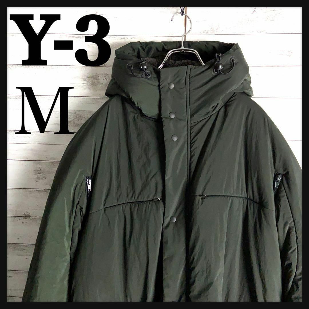 8128【希少デザイン】Y-3☆ワンポイント人気カラーダウンコート　入手困難