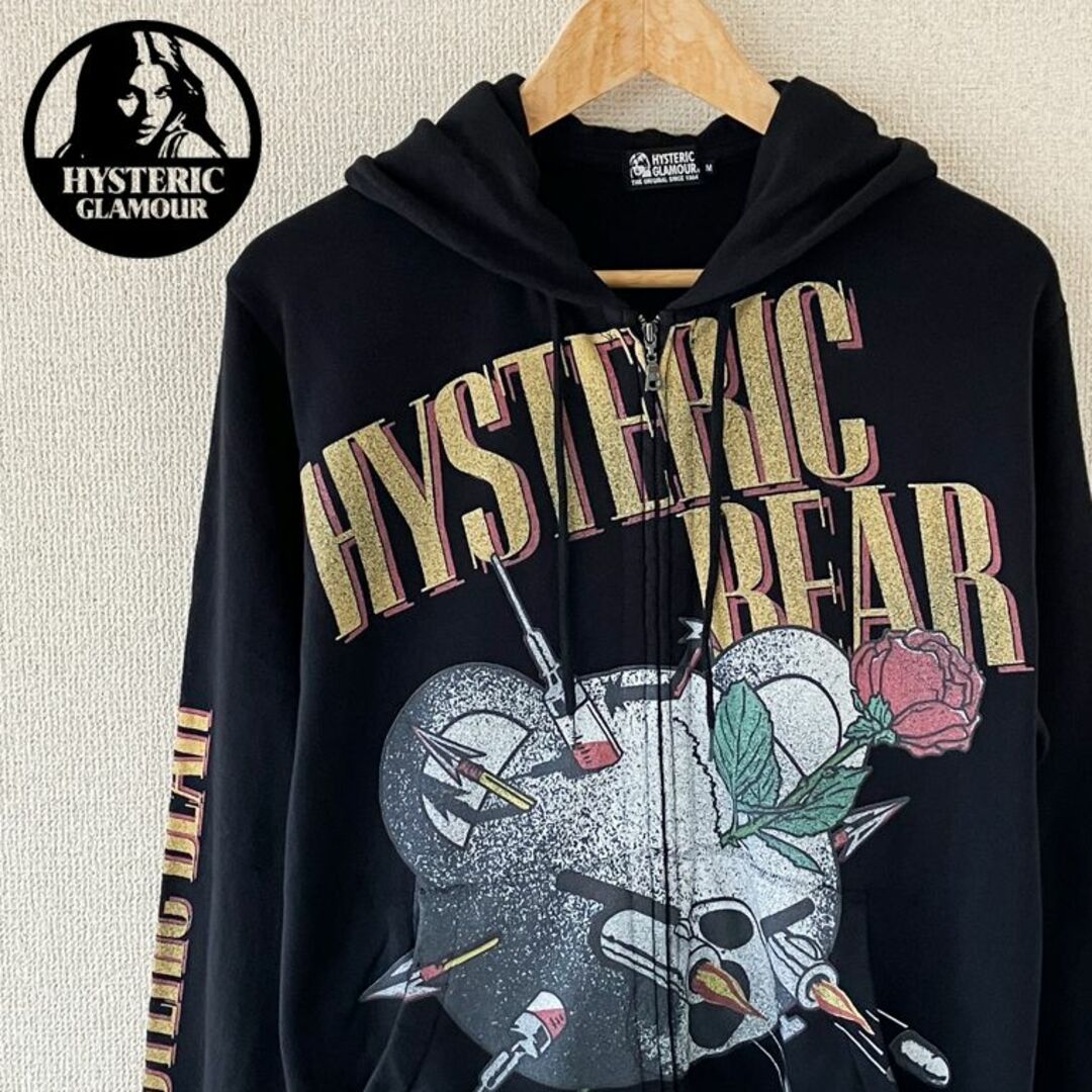 【10/22まで販売】hysteric glamor パーカー ブラック