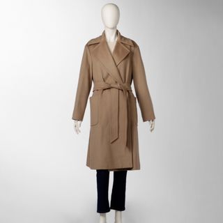 マックスマーラ(Max Mara)のマックス マーラ ストゥディオ MAX MARA STUDIO コート BERNARD ダブルフェイス ヴァージンウール ベルテッドコート 2023年秋冬新作 2360161439 0001 CAMMELLO(ロングコート)