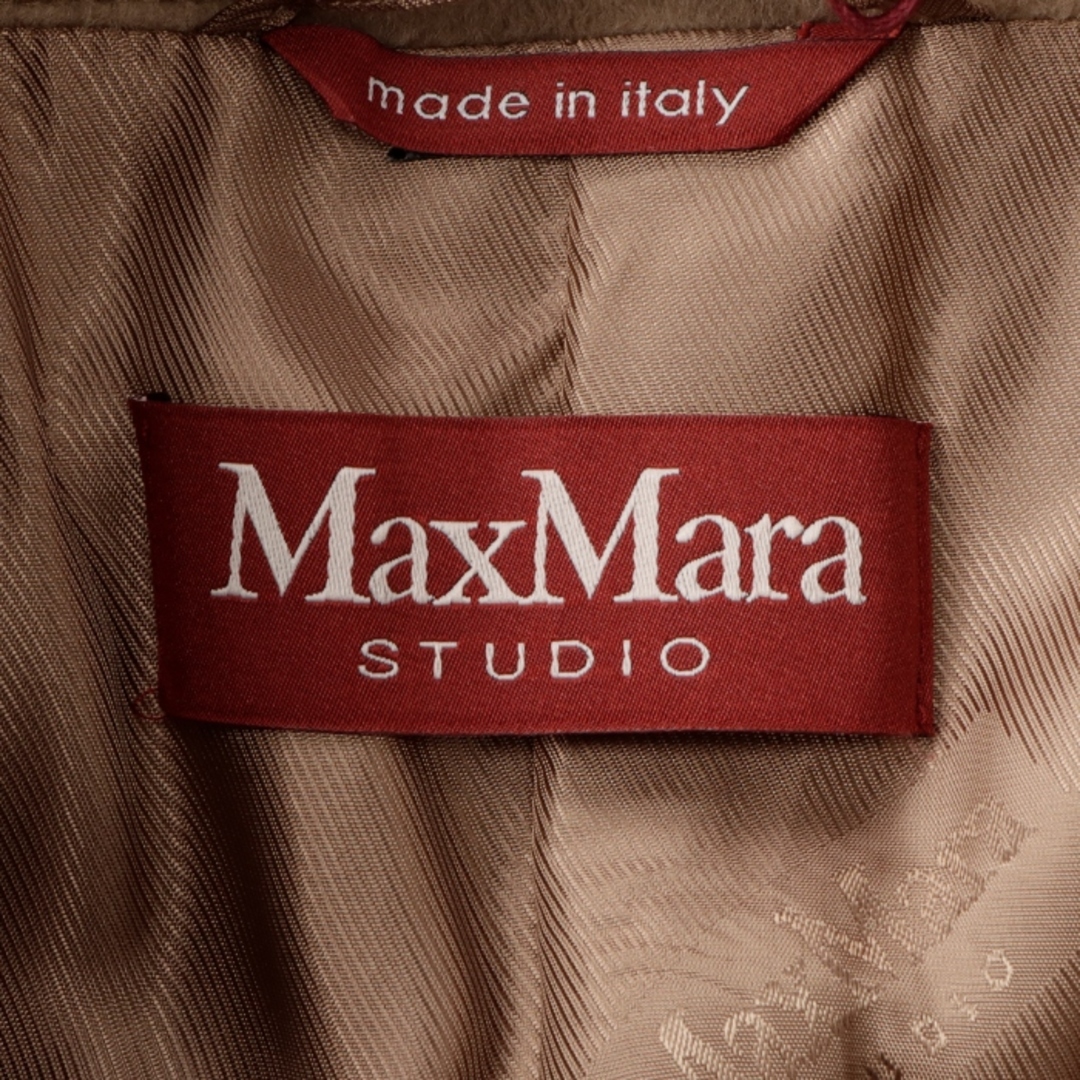 Max Mara(マックスマーラ)のマックス マーラ ストゥディオ MAX MARA STUDIO コート BERNARD ダブルフェイス ヴァージンウール ベルテッドコート 2023年秋冬新作 2360161439 0001 CAMMELLO レディースのジャケット/アウター(ロングコート)の商品写真